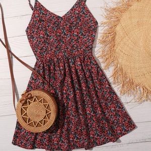 SHEIN FLORAL ROSE DRESS